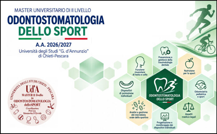 Odontostomatologia dello Sport: il Master dell’Università “d’Annunzio” passa il testimone Odontostomatologia dello Sport: il Master dell’Università “d’Annunzio” passa il testimone