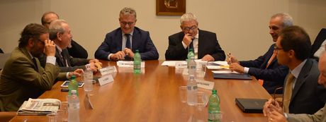 Un momento della presentazione del programma della cinquantesi edizione del Saie