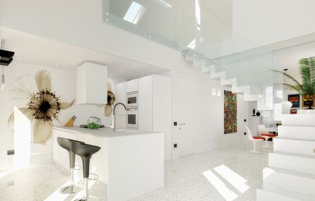 Gli interni, dall’impronta contemporanea, possono essere personalizzati a piacimento su richiesta del committente