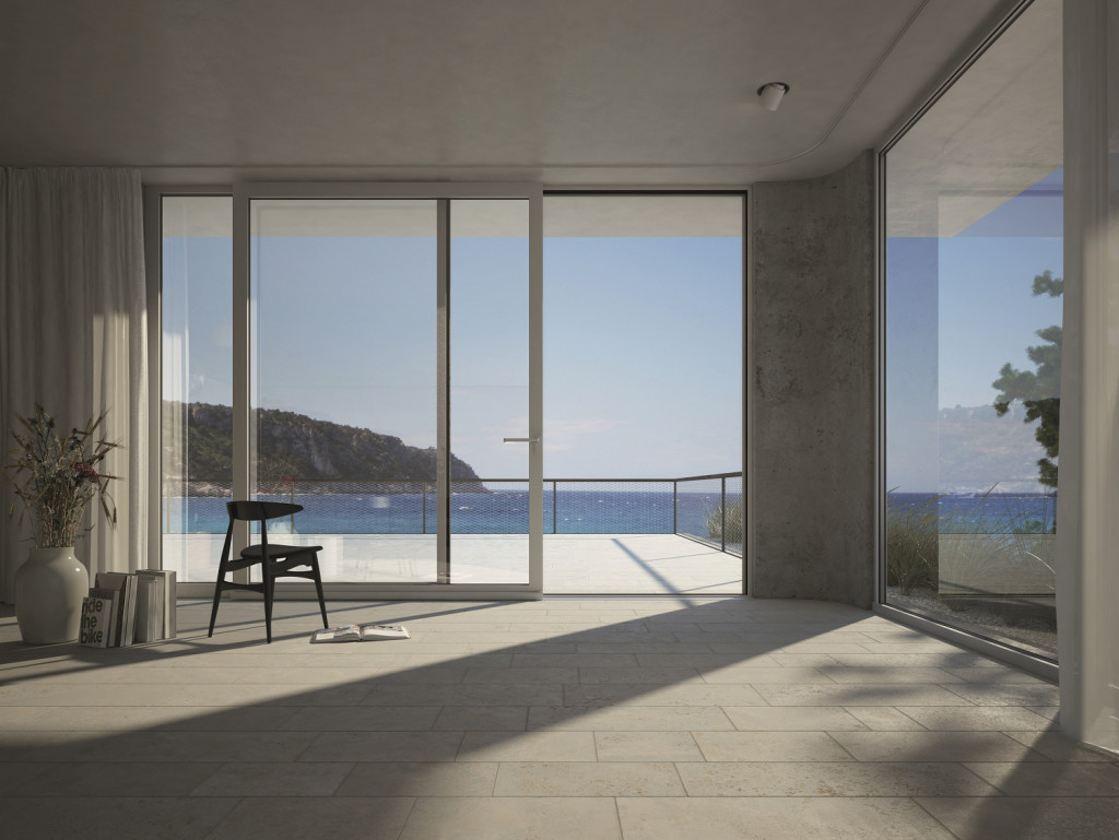 I sistemi Schüco garantiscono aperture completamente trasparenti attraverso sezioni in vista veramente sottili (foto di Schüco)