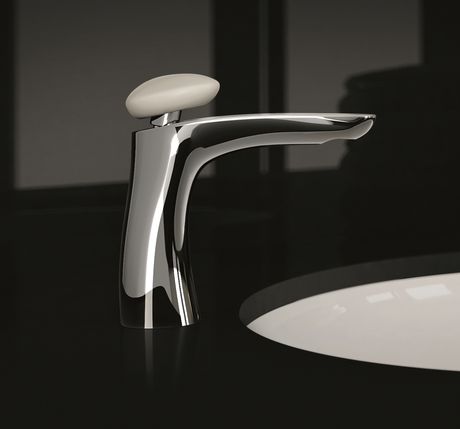 Oltre alle finiture previste a catalogo, per le leve e il corpo del rubinetto in Corian si può scegliere tra molti colori e tre tipi di finitura: opaca, lucida, semilucida