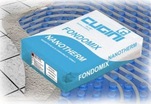 Il massetto premiscelato Fondomix Nanotherm (foto Cugni)