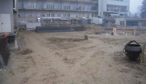 L’area sulla quale è stato demolito un fabbricato.