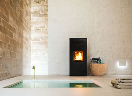 Tilda dispone della funzione No-Air di serie, per ottenere un riscaldamento più silenzioso quando se ne ha bisogno (foto Mcz)