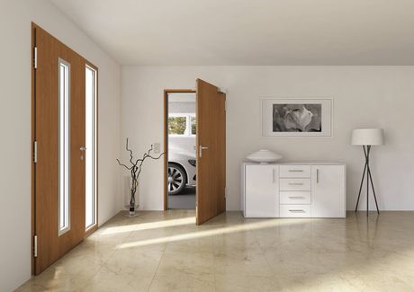 Stabilità buone prestazioni in termini di coibentazione termica, isolamento acustico e resistenza al logorio: queste le caratteristiche delle porte per interni Oit Hörmann (foto Hörmann)