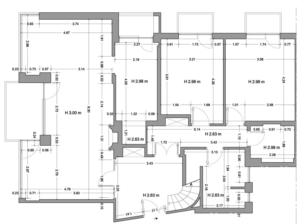 06_stato di fatto piano 1_TAGLIO