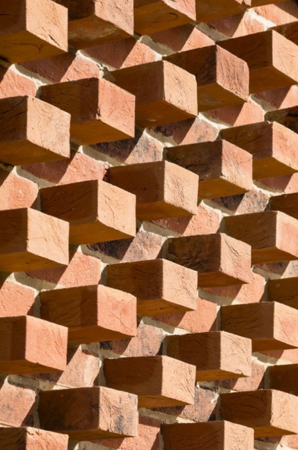 Dettaglio della tessitura muraria.