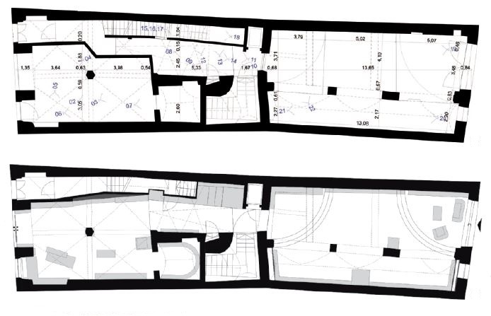 Pianta dello stato di fatto e del progetto