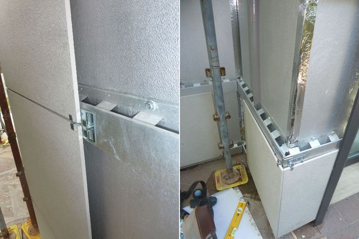 I pannelli Isotec paretesi adattano alla superficie esistente, agli spigoli e agli angoli in prospetto (foto Brianza Plastica)