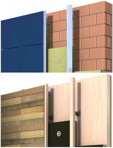 Schemi del sistema RedAir su supporto in laterizio e in legno (foto Rockwool)