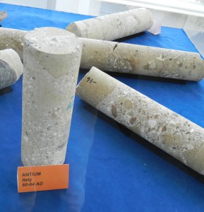 Studio effettuato sui Seminario calcestruzzi Romani del porto di Anzio