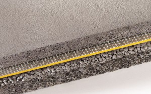 Il sottofondo Leca è composto da tre strati.