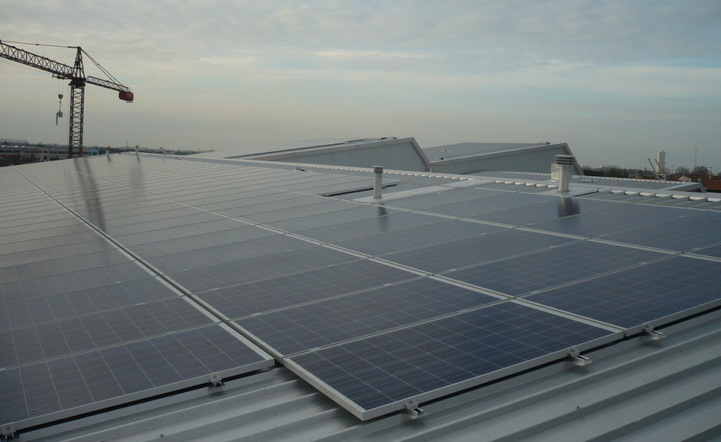 I pannelli fotovoltaici sulla copertura