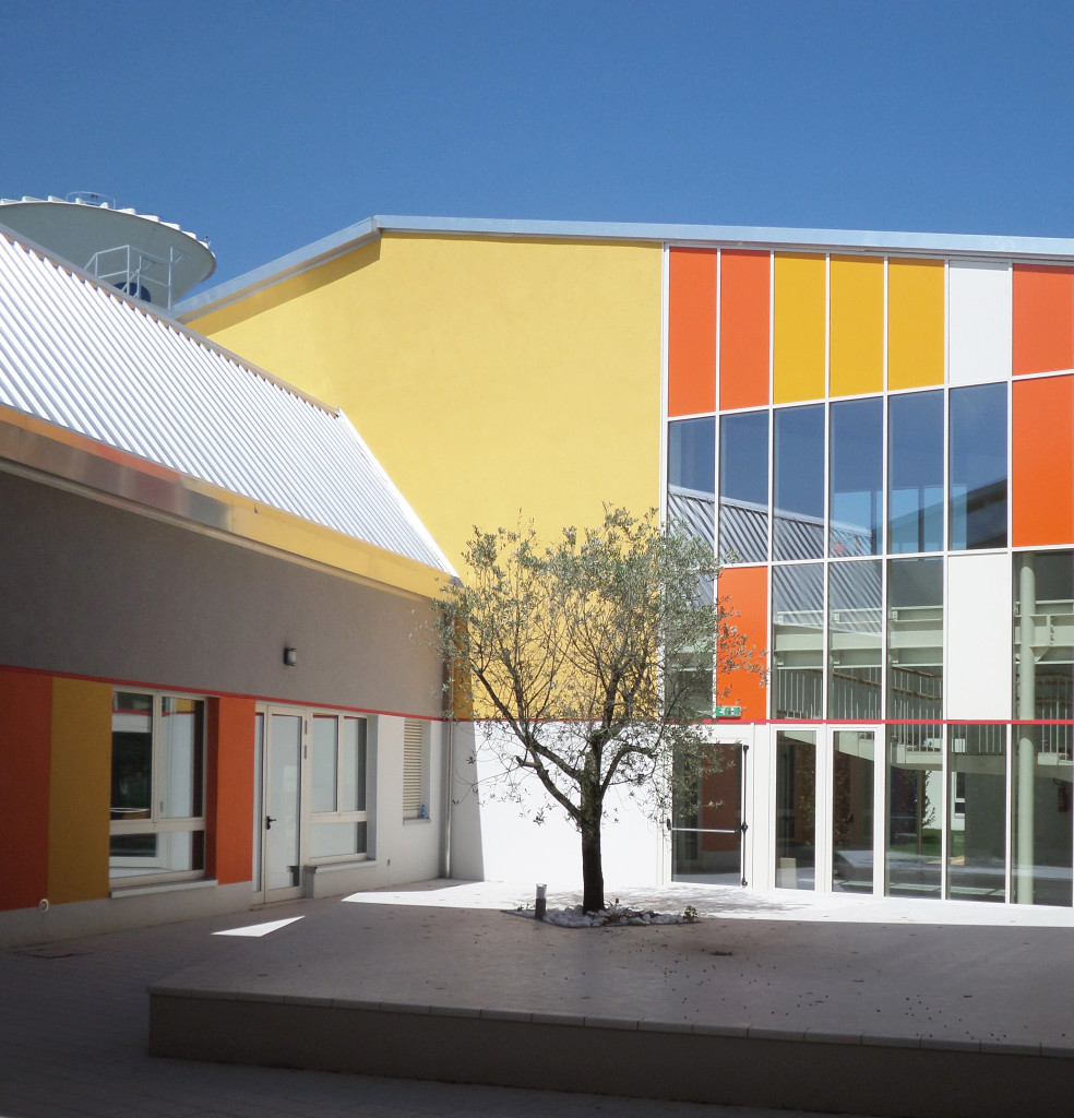 La corte della scuola d’infanzia.