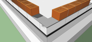 Isolamento del piede delle murature esterne