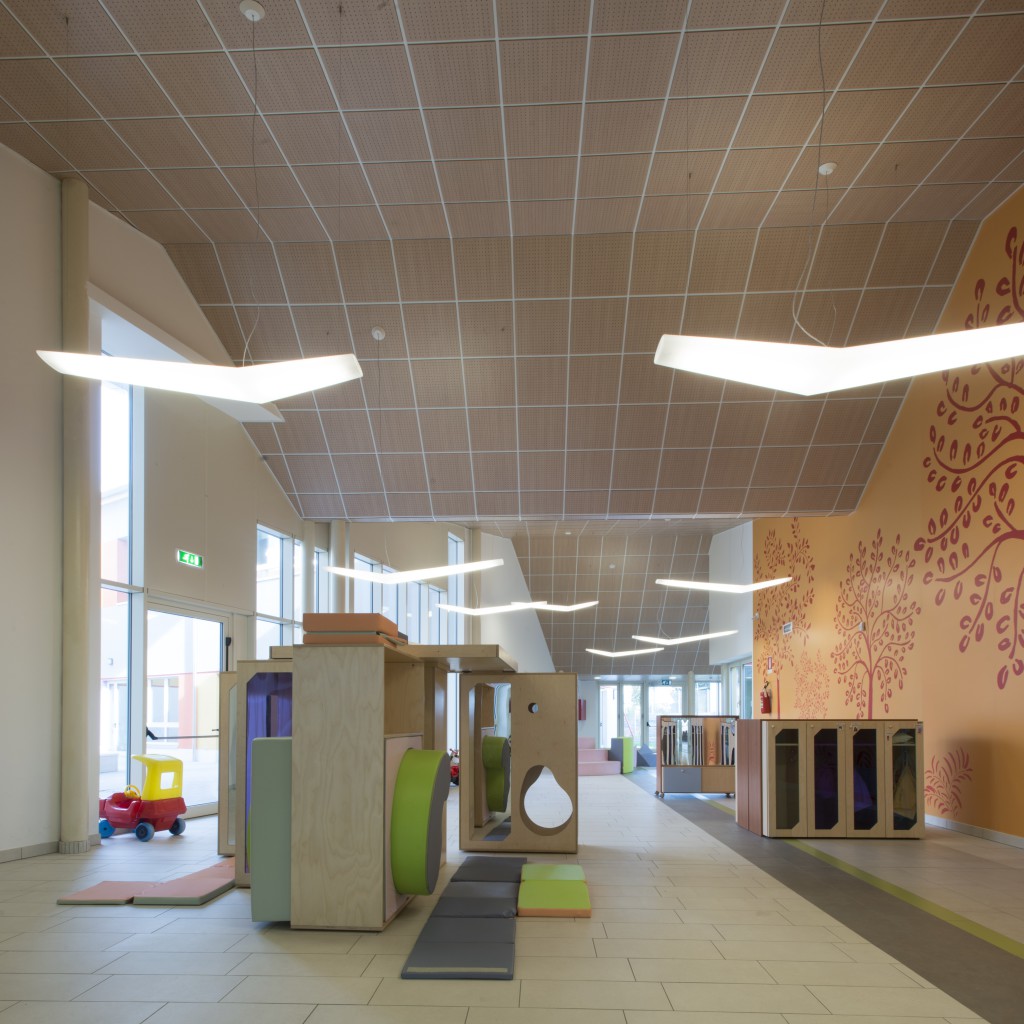 La grande sala della Scuola d'infanzia