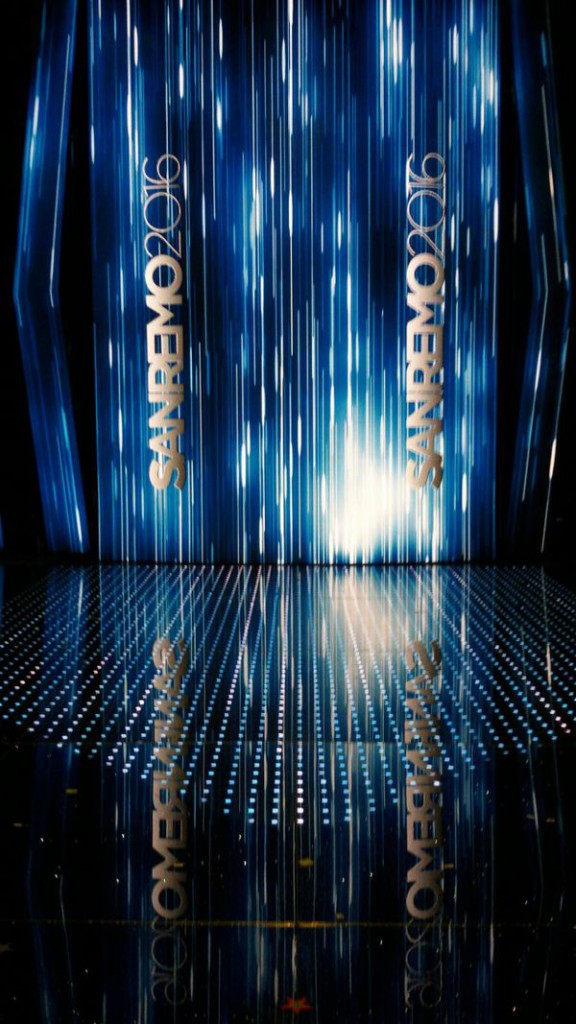 Il palco del 66esimo festival di San Remo (foto Saint Gobain Glass)