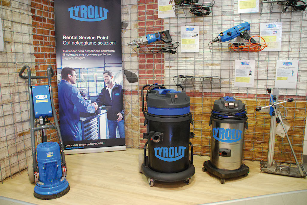 Il corner Tyrolit Rental Service di Edilvencato di Valdagno (VI)