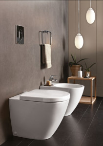 Vaso Fast con tecnologia Rimfree e bidet (foto Pozzi Ginori)