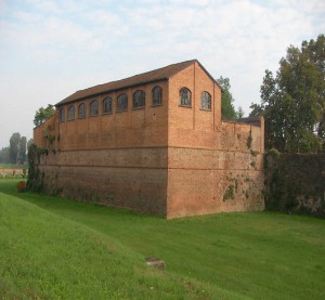 Bastione di Porta Borghetto a Piacenza.