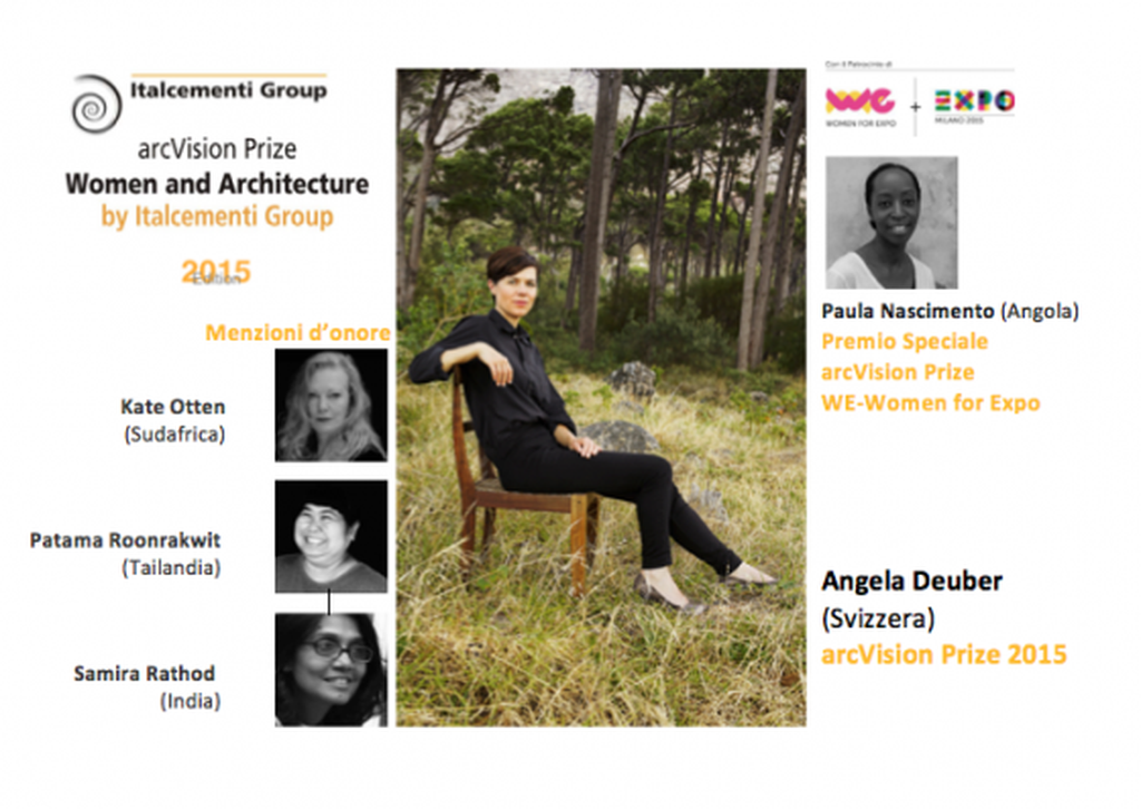 Vincitrice, premio speciale e menzioni d'onore dell'edizione 2015