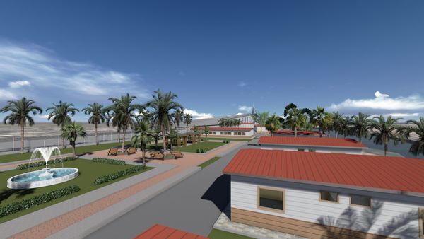 Grande attenzione è stata posta all’ambiente circostante ed alla comunità locale. L’impresa ha deciso di acquisire e bonificare un’area libera e costruire ex novo un quartiere che verrà regalato alla comunità una volta il cantiere terminato. Il progetto è costituito da una palazzina a due piani per gli uffici, una palazzina ad uso mensa e spazi ricreativi, diverse altre palazzine per dormitori.