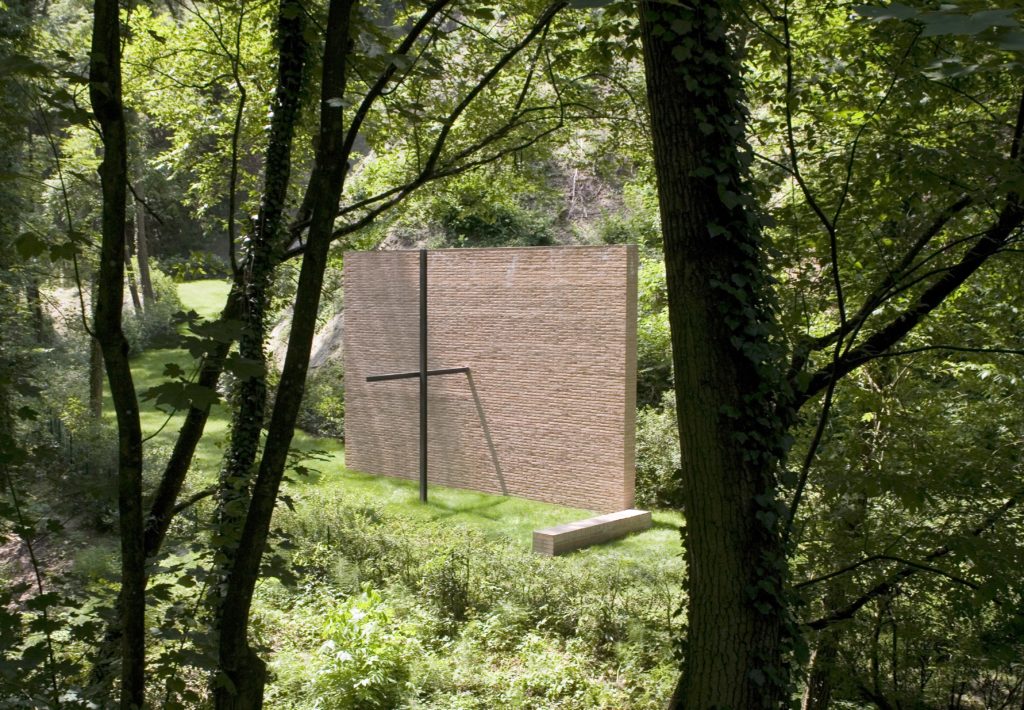 Vista di arrivo dal bosco.