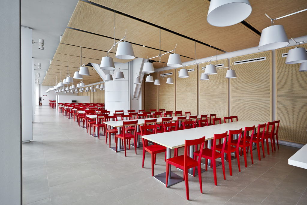 Mensa a livello -1 (©Andrea Cappello).