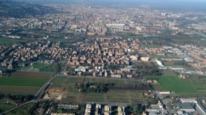 ista dall'alto dell'area di San Lazzaro di Savena