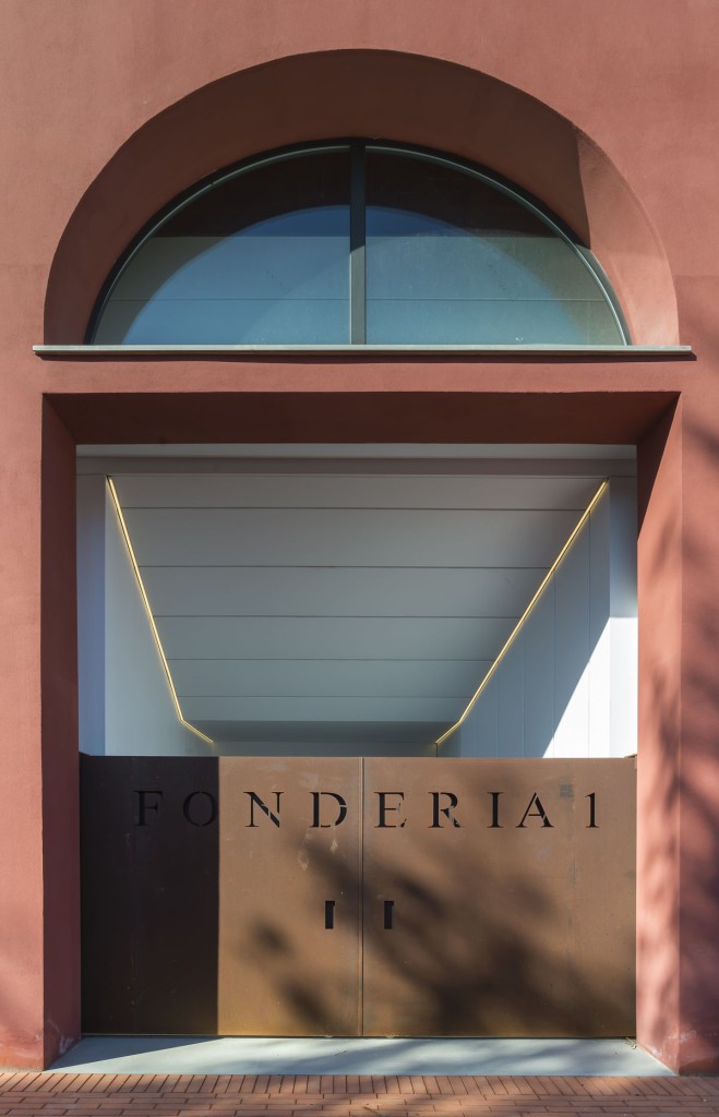 Dettaglio dell'ingresso 'Fonderia 1'.