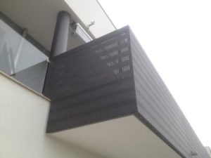 Particolare dei terrazzi.