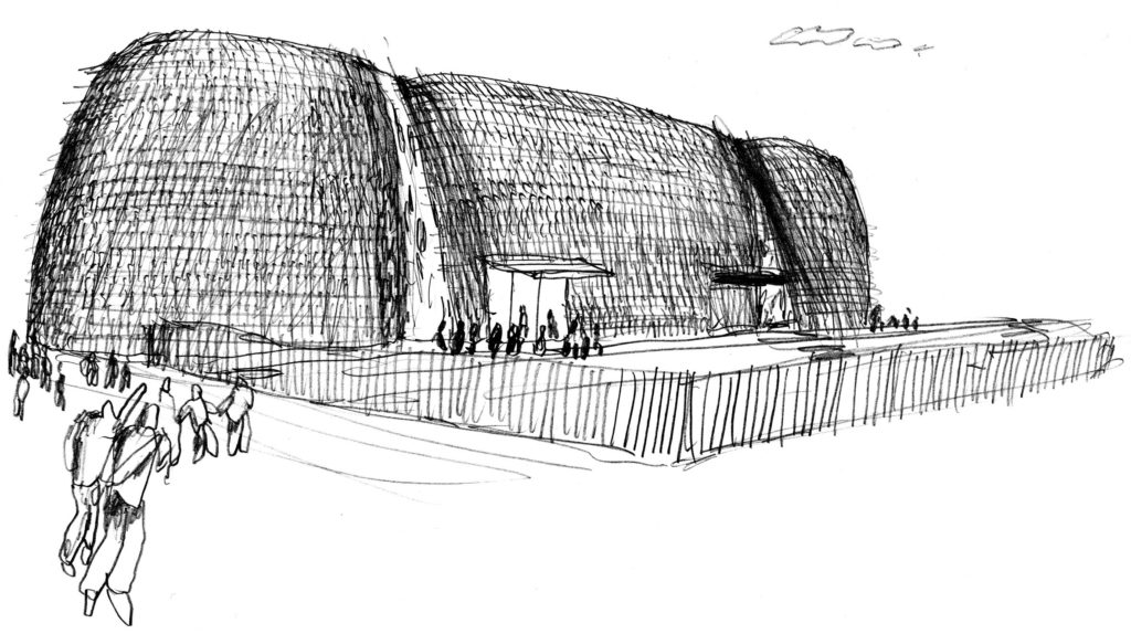 Un sasso levigato | Schizzo di Michele De Lucchi