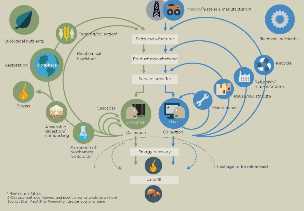 «L’Economia circolare: un sistema industriale rigenerato grazie alla progettazione».