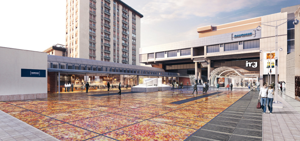 Piazza Candiani a Mestre.