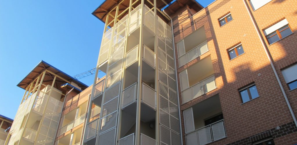 Edilizia sociale realizzata ad Alba (Cn).