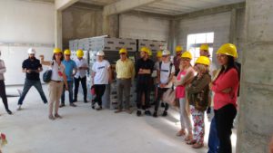 Presentazione del progetto nelle prime fasi di cantiere.