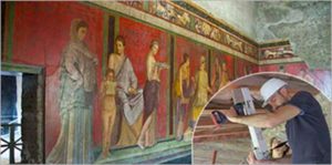 Il lavoro che si sta svolgendo a Villa dei Misteri punta a realizzare il primo modello di monitoraggio e diagnosi applicabile ad altre domus con tipologie simili di copertura.