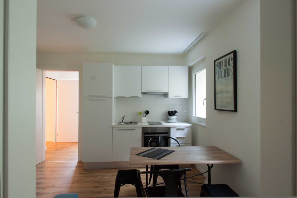 Gli interni di Rancate a lavori ultimati.