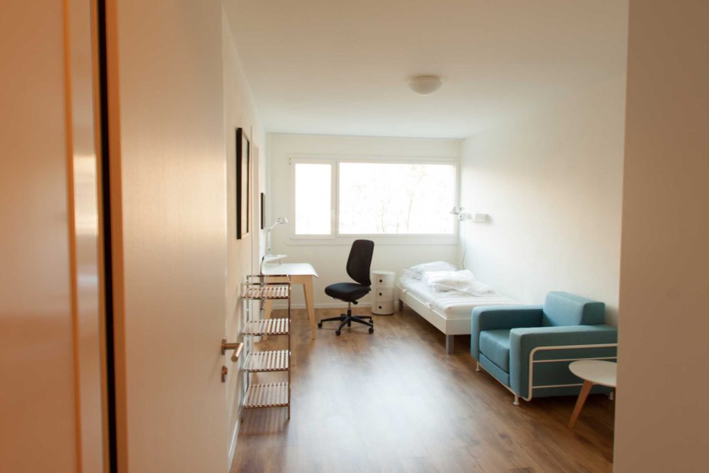 Interni della residenza all’ultimo piano.