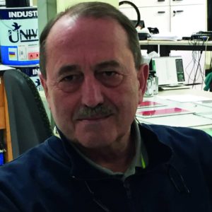 Guido Mantellino, responsabile laboratorio div. Industria Univer