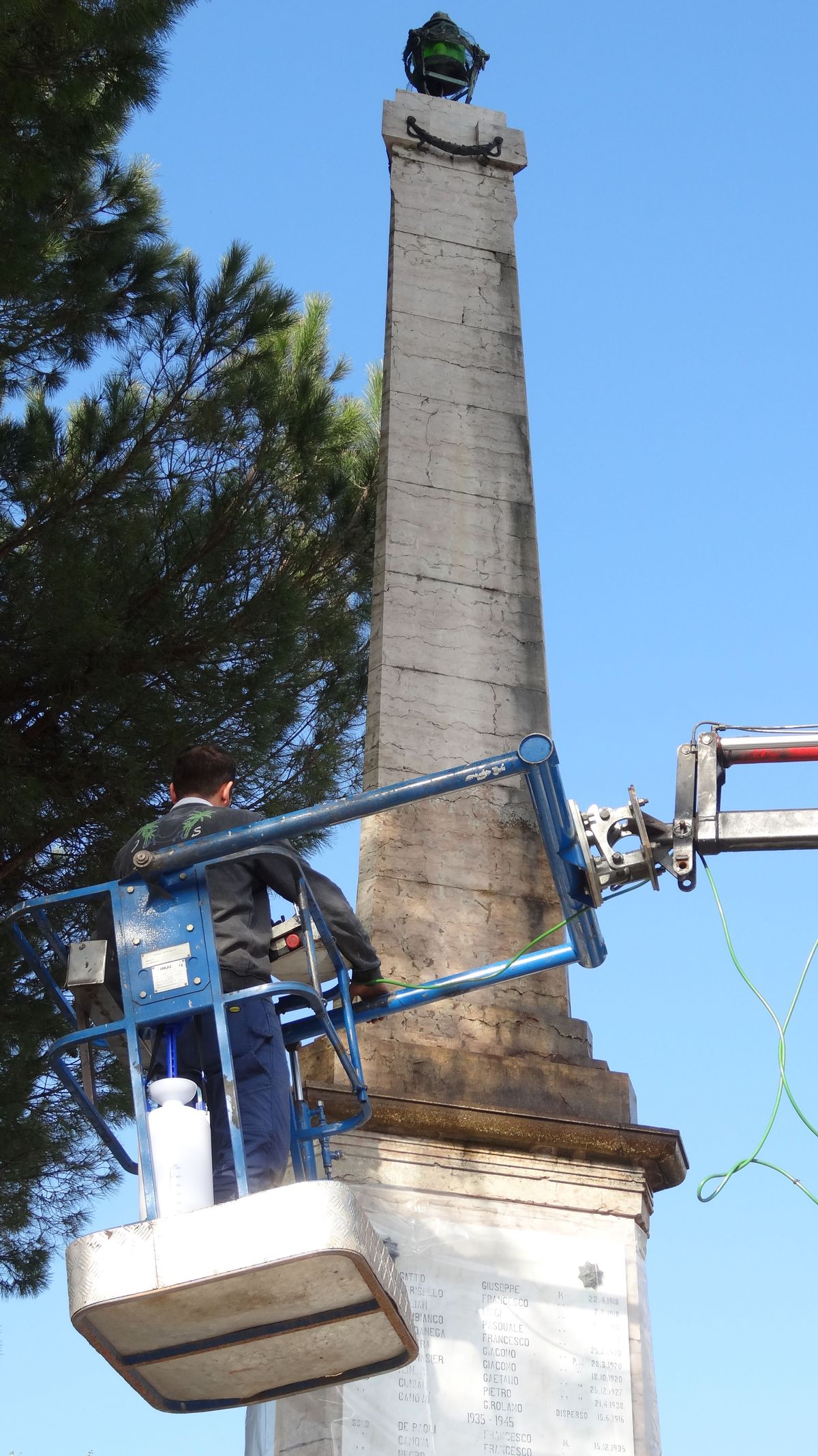 Fila: applicazione a spruzzo.