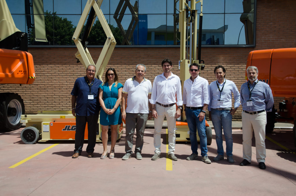 Adriano Filesi (Fimi spa), Francesca Gorini (Jlg Italia), Giuseppe Milazzo (Fimi spa).