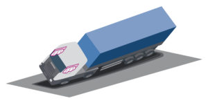 Se l’autocarro finisce fuori strada il carico difficilmente rimane stabile e quindi il veicolo si può capovolgere su un lato o addirittura, a velocità più elevate, può ribaltarsi completamente. Sistemi avanzati dotati di sensori determinano quando e se gli airbag laterali a tendina devono aprirsi: se attivati, quest’ultimi si gonfiano immediatamente.