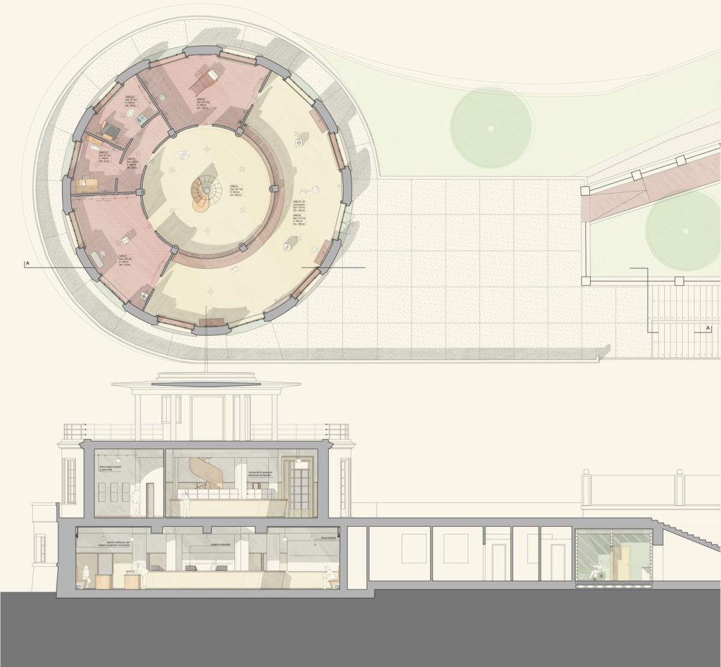 Questo piccolo esempio di architettura sociale degli anni Trenta fu realizzato con la qualità esecutiva del periodo, con impiego del disegno esecutivo per tutti i particolari costruttivi e le finiture. Il restauro ha seguito questa indicazione, con un intervento mirato e il ricorso a campionature e prove di lavorazione.