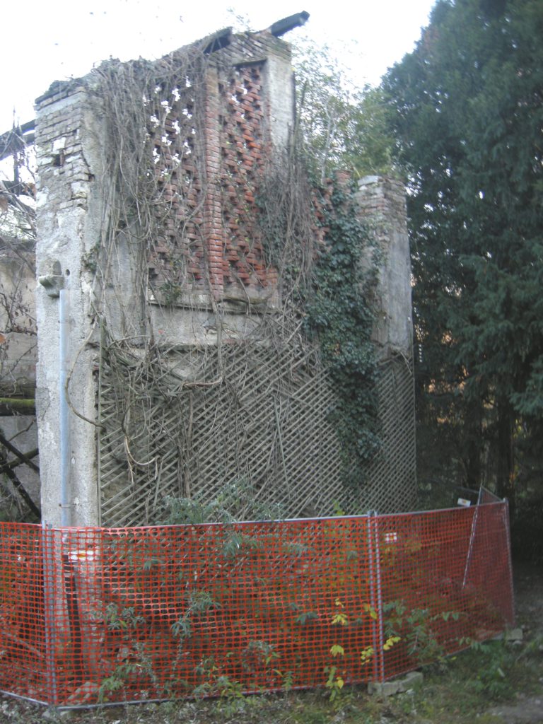 Villa Amalia | I particolari della parete con crocitti.