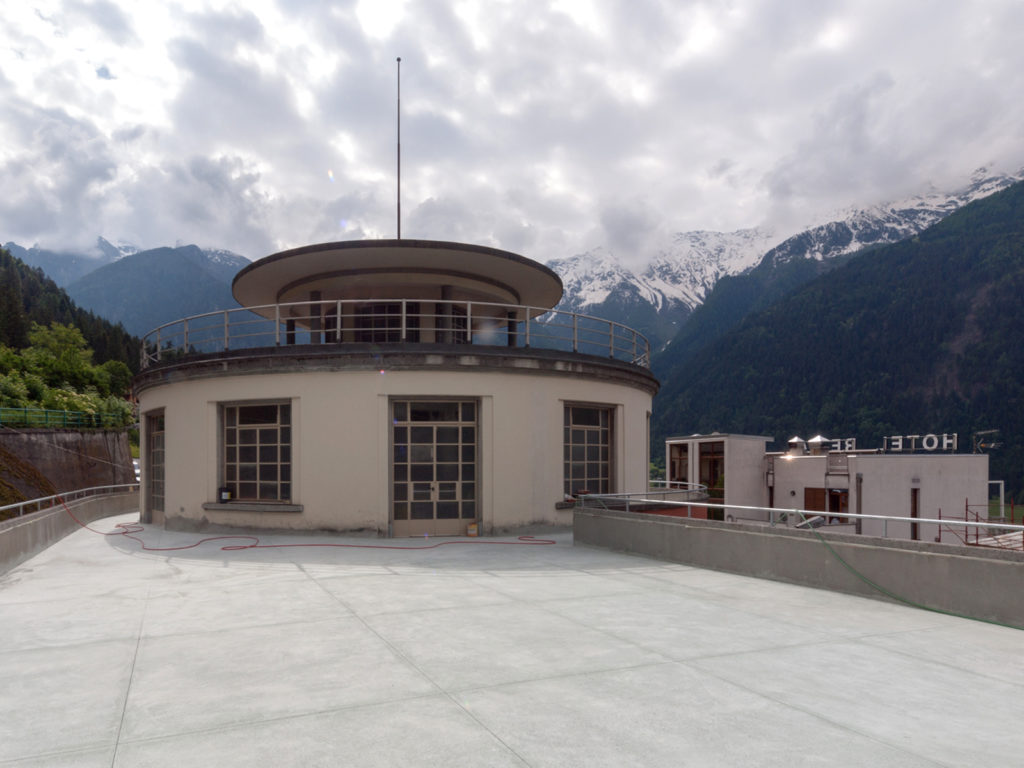 La nuova pavimentazione del terrazzo