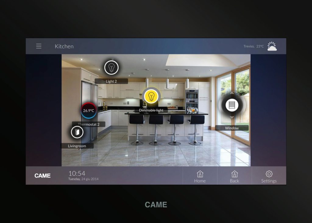 Terminale per la gestione (foto Came)