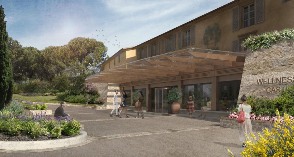 Render resort Montaione (foto Eberle Group)