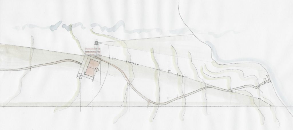 Faro del Capel Rosso | Sezione del percorso.