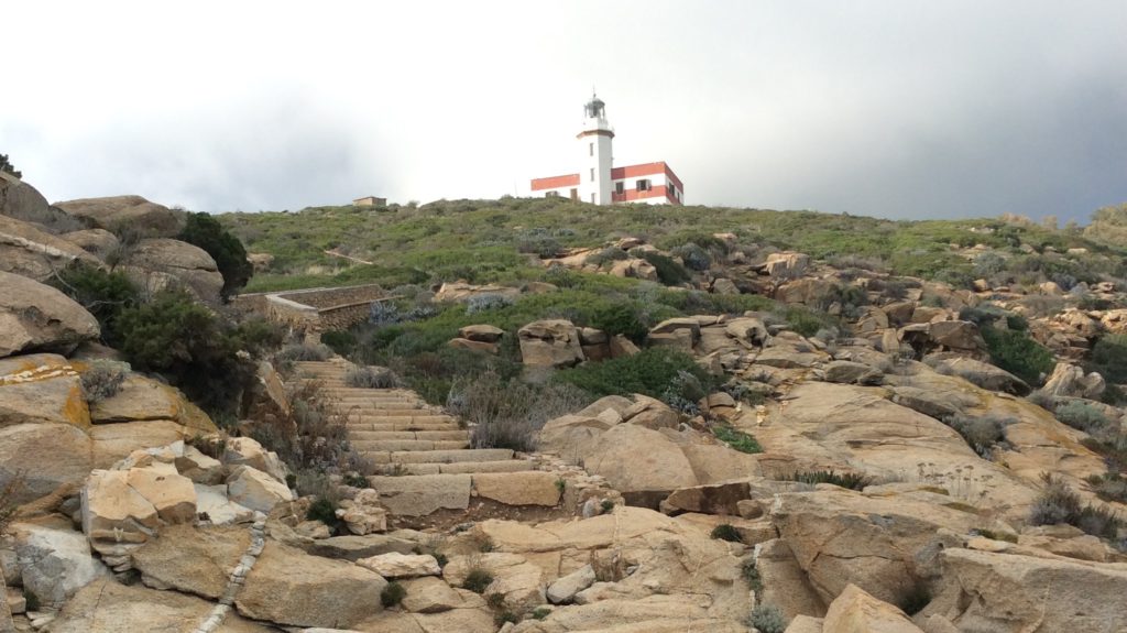 Vista del faro dallo scalo di ponente.